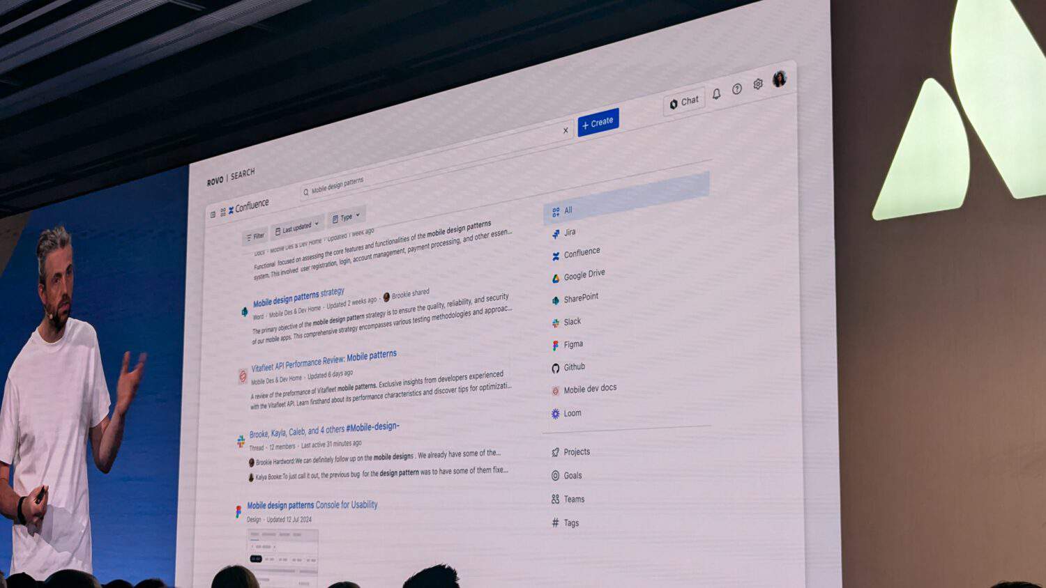 Atlassian Rovo search